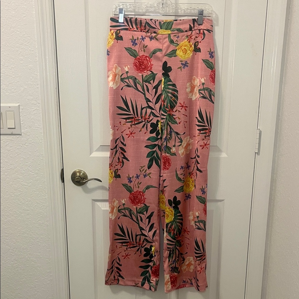 Rachel Zoe Pink Floral Pants